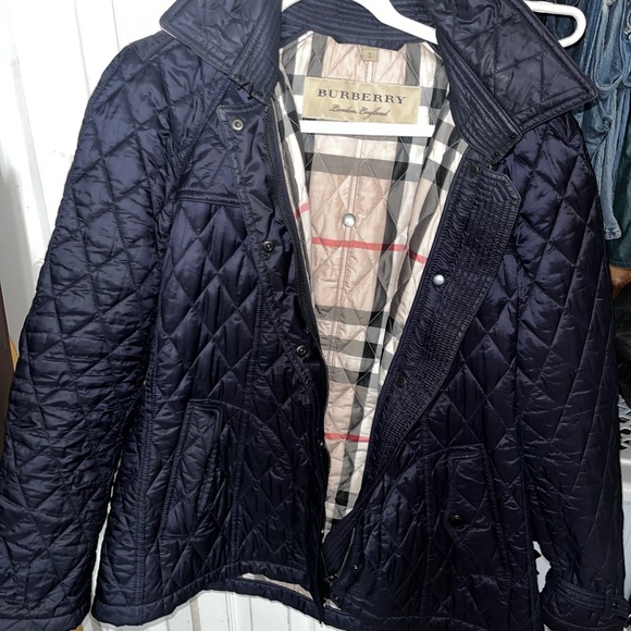 Burberry Jackets & Blazers - Burberry Navy Quilted Jacket